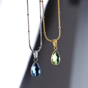 Elegant Mermaid tears Water Drop Necklace mermaid pearl Luxury for daughter ,mother, Birthday Day gift Graduation jewelry