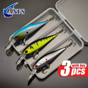 3pcs Minnow Lure Set -Exceptional Artificial Baits for Enhanced Catch Rates