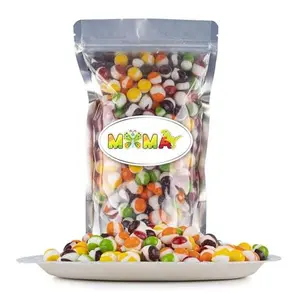MiMa Flavorful Freeze-Dried Asteroids - Assorted Fruit Candy for a Unique, Crunchy Treat - Resealable Bag of Freeze-Dried Delights Rainbow Snack Bonbon Sweet