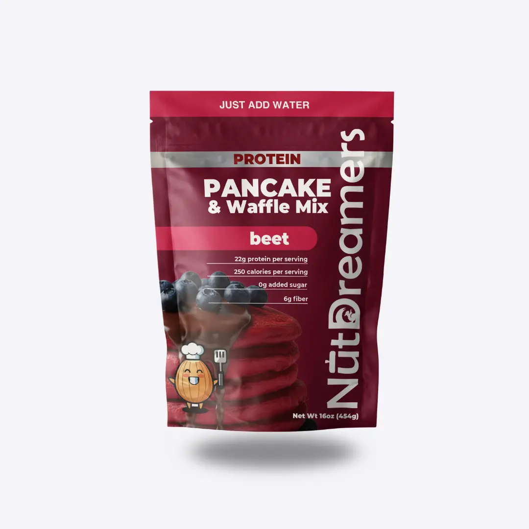 Beet High-Protein Pancake & Waffle Baking Mix, Oat Flour Base, High-Fiber, No Sugar Added for Healthy Baking Desserts