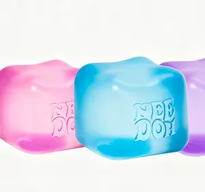 Schylling Viral NeeDoh Nice Cube | Ice Cube Squish Fidget Toy, Portable Stress Reliever for Kids & Adults