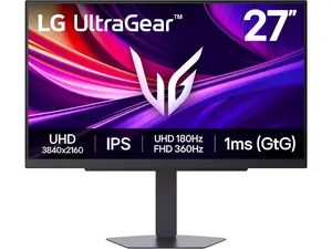 LG 27" 180 Hz IPS UHD Gaming Monitor FreeSync Premium & G-Sync Compatible DCI-P3 95% 27G810A-B