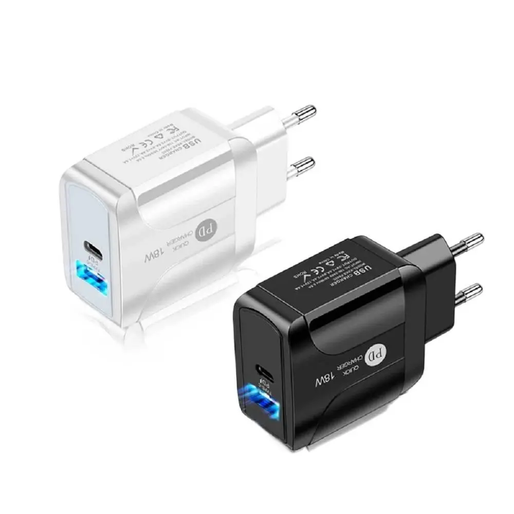 Butterfly Charger 18W Universal Charger Travel Charger A+C Auto Power Off White Electric Mobile Phone PD Fast Charger
