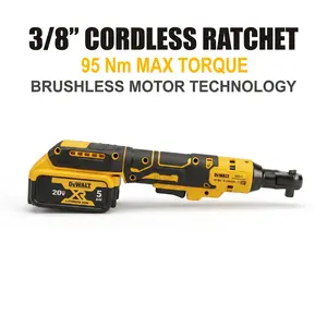 Dewalt DCF512 Brushless Cordless Ratchet Wrench, 3/8 in Drive Power Tool for Automotive Repair & Tight Space Mechanics, 95Nm High Torque, Variable Speed Trigger, Integrated LED Work Light Set