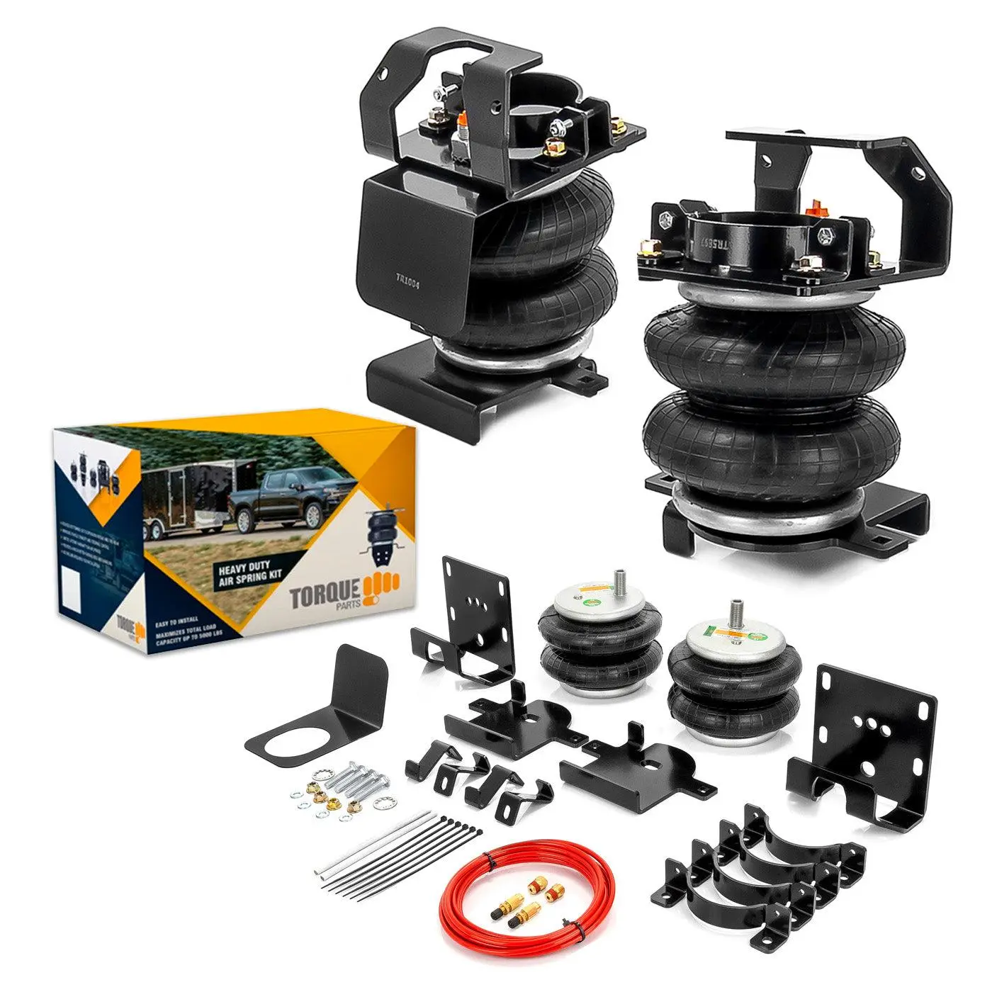 Air Spring Bag Suspension Kit for 2011-2025 GMC Sierra 2500HD, Improves Ride Quality, Increases Stability, Keeps Your Vehicle Level, Reduces Strain on Rear Suspension Components, Simple, Torque