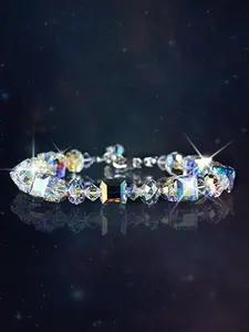 Aurora Artificial Crystal Beaded Bracelet, Fashionable Jewelry for Women & Men, Trendy All-match & Exquisite Jewelry for Birthday Gift