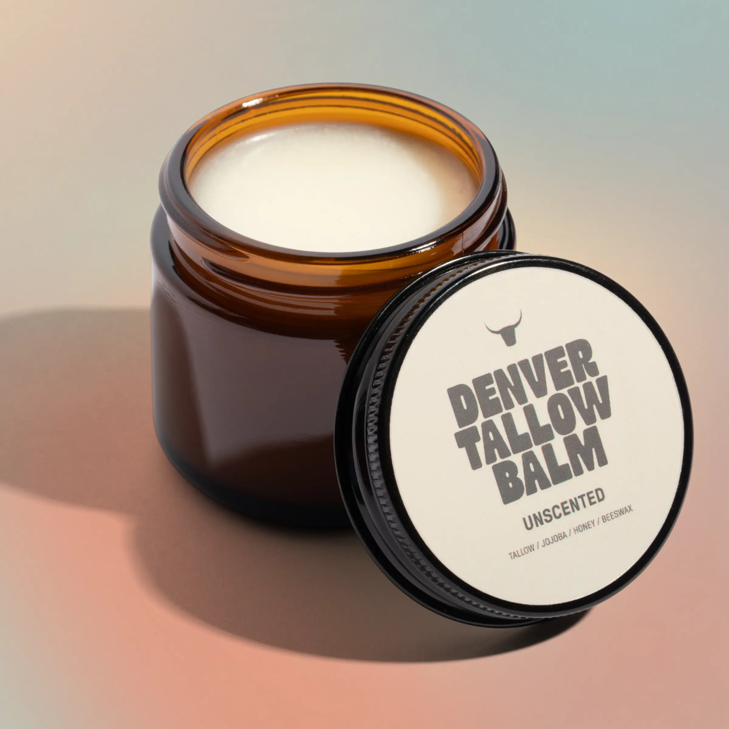 Denver Tallow Balm - Grass Fed Beef Tallow, Organic Jojoba Oil, Raw Honey, Raw Beeswax