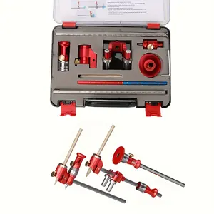 Wheeled Marking Gauge, Adjustable Parallel Line Scriber, Aluminum Alloy Stainless Steel Brass Construction with Y-Shaped Roller Guide for Woodworking Tenon Mortise and Edge Marking 235x160mm