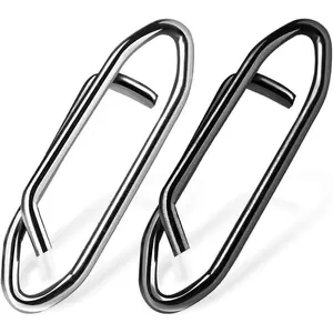 50-Pack Fishing Power Speed Clips, High Strength Stainless Steel Speed Clip for Fishing Lure Quick Change