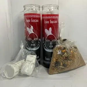 Elegua Eshu Offering Candle Combo Santeria Ifa osha Santo Palo Ornaments Freshener