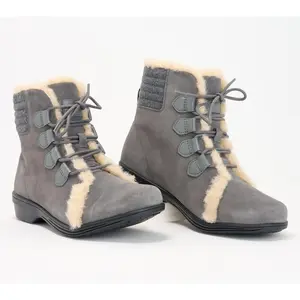 Revitalign Orthotic Warm-Lined Suede Boots - Park City