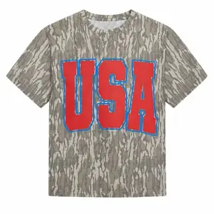 USA Mossy Oak Woodland Camo Shirt, Graphic Tee for Men Women, Hunting Fishing Camping Apparel, Outdoor Nature Lover Gift