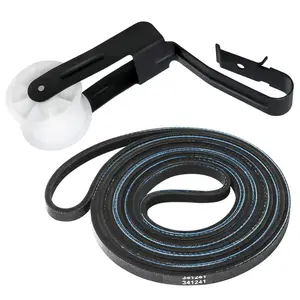 341241 691366 Dryer Drum Belt & Pulley Kit by Beaquicy - Replacement for Whirl-Pool Ken-More Dryer - Replaces PS346995 AP2946843 EAP346995 W10131364