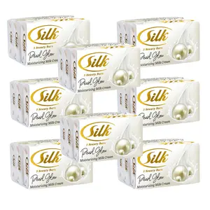 Silk Pearl Glow Beauty Soap pack of 8(24 bar soap): Silky Smooth Skin Every Day