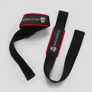 Lifting Straps | Premium Padded Weightlifting Straps - Black/Red Lifting Straps | Premium Padded Weightlifting Straps - Black/Red