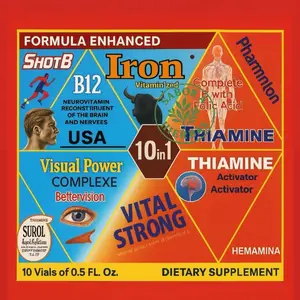 10 en 1 Formula Enhanced 10 micro bottle for General wellness Antioxidant