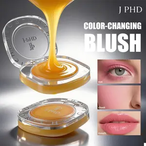 Thermal Gradient Blush Balm, Three-In-One Blush Eyeshadow Lip Gloss, Lip Cheek Tint, Long-Lasting Waterproof, Single Item, Makeup, No Alcohol or Aerosol