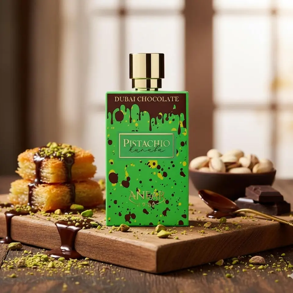 Dubai Chocolate Perfume | Viral Pistachio Kunafa Fragrance | Sweet Gourmand EDP 2.7oz Dubai Chocolate Perfume | Viral Pistachio Kunafa Fragrance | Sweet Gourmand EDP 2.7oz