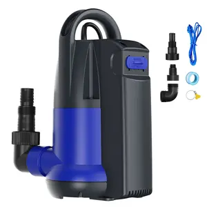 Submersible Water Pump Automatic Sump Pump 1HP 4000GPH Built-in Float Switch Portable Utility Pumps with Adapters for Pool Draining Hot Tub Rain Barrel Flooded Basement