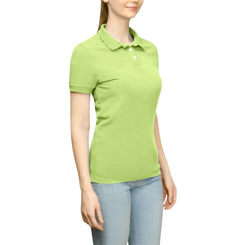 PAGE and TUTTLE Womens Solid Jersey Short Sleeve Shirt Golf Casual Casual - Green