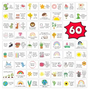 60pcs inspirational and positive energy cards, matte finish, colorful and touching quotes, perfect gift for birthdays and holidays. Lunch Box Message Cards, Custom Message Card, Employee Appreciation Cards