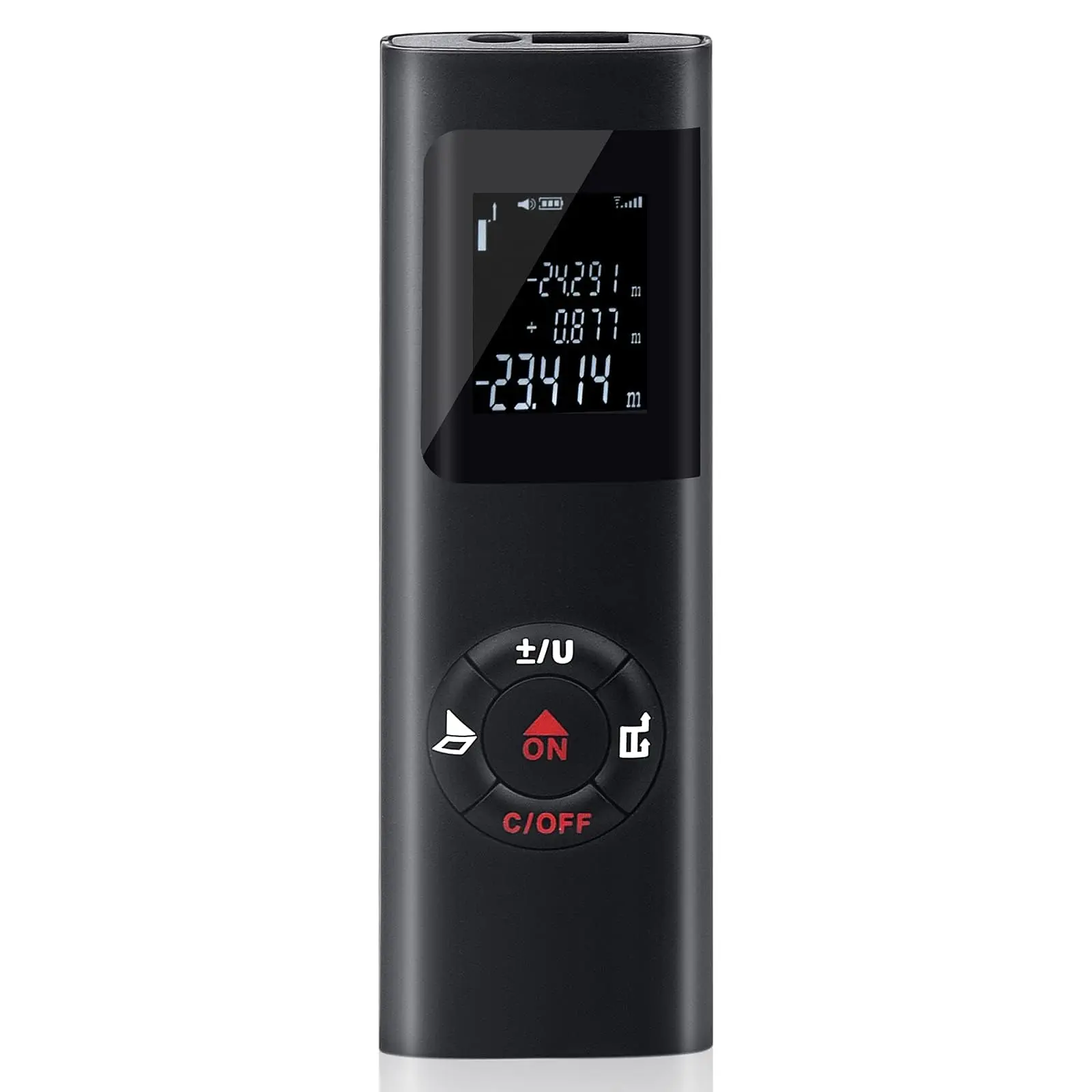 Laser Measurement Tool, 131ft/40M Portable Digital Laser Distance Meter,±1/16 inch High Accuracy, USB Rechargeable, Backlit Display, M/in/Ft Unit Switching, Pythagorean Mode, Measure Distance
