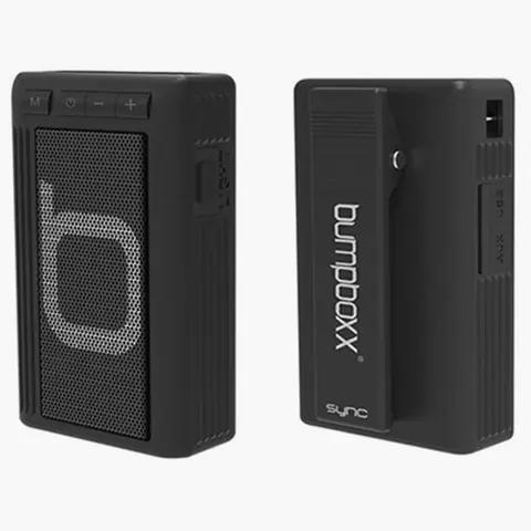 Bumpboxx Retro Pager Multifunctional Wireless Stereo Speaker - Clip-On Rechargeable Loud Bluetooth Speaker with LED Light, Radio, Built-In Battery, Waterproof Design, Unique Cool Gifts for Adults, Music Lovers