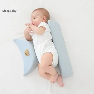 Baby Side Sleeper Wedge Pillows Soft Newborn Support Body Pillows Infant Sleeping Pillows for Crib Bed