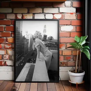 Marilyn Monroe Smoking Poster, Black and White, Photo Print, Old Hollywood Print, Fashion Photography, Feminist Wall Art