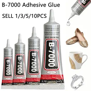 B7000 Jewelry Adhesive Glue - Waterproof Metal Bonding Tube With Fine Needle Tip - DIY Handcraft Pearl Gemstone Setting - Durable, Flexible Liquid Glue For Crafting And Jewelry Repair