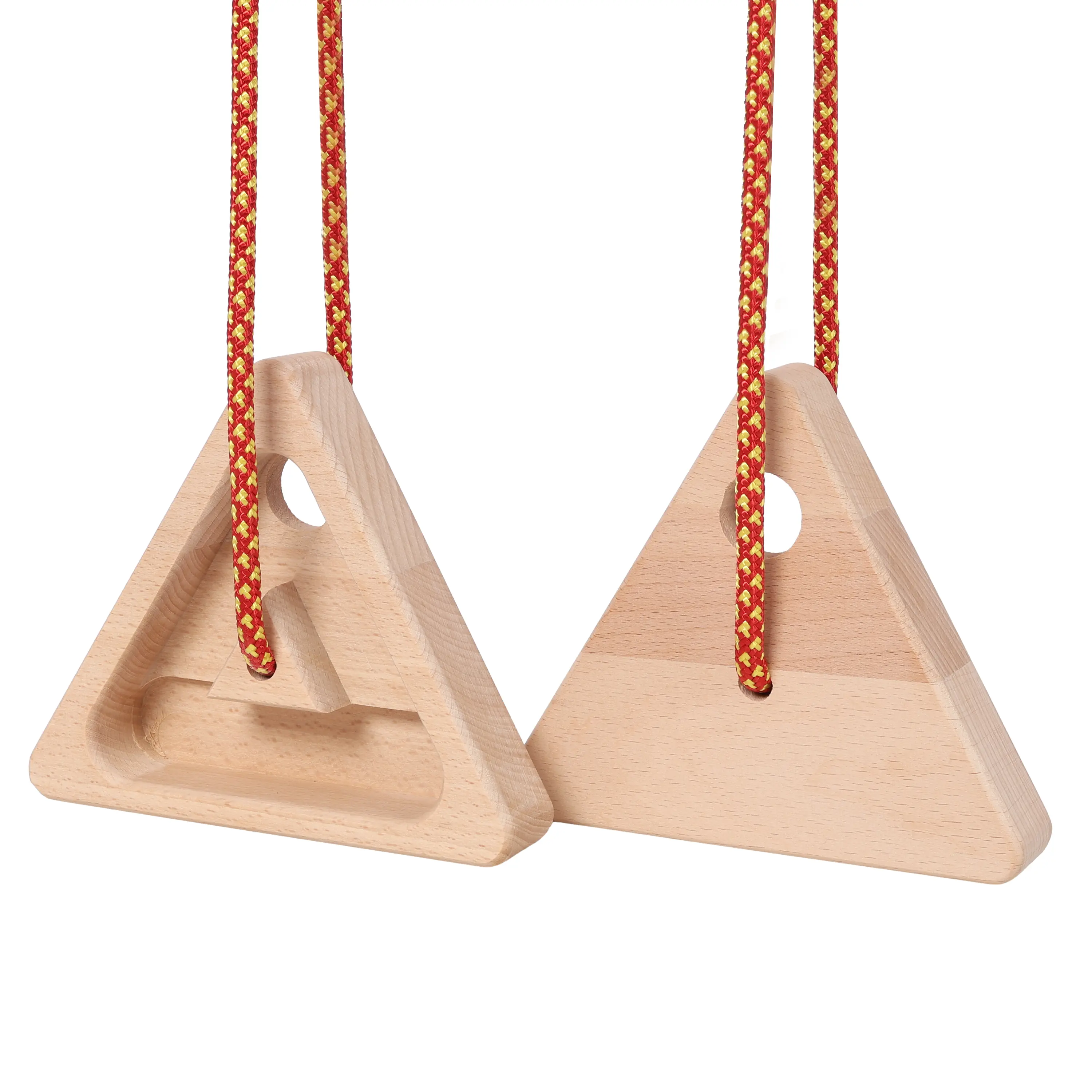 Premium Wood Triangular Hangboard, Portable 2-Piece Set for Progressive Grip Training - Compact Strength Trainer with Versatile Holds, Outdoor, Lightweight, Adult, Gym Training, Targets Grip Strength, Solid, Triangular Shape