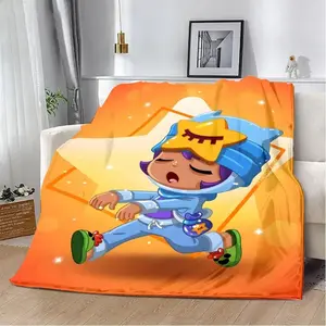 Sleepy Sandy Leon Spike Printed Blanket Warm Soft Comfortable Picnic Blanket for Home Travel Birthday Gift Cozy Versatile Design Ideal for Any Occasion