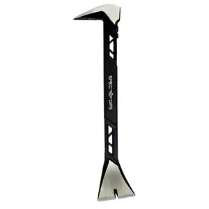 Molding Pry Bar, 11 in., Nail Puller Cats Paw, High-Carbon Steel