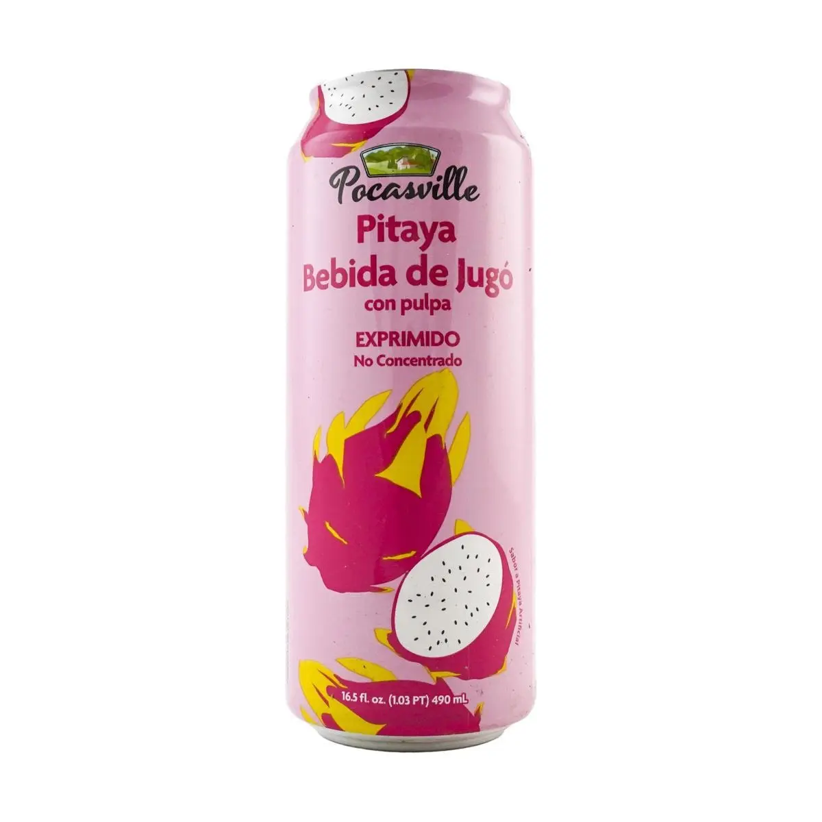POCAS Dragon Fruit Juice Drink 490ml - Vietnamese Pitaya Pulp Beverage