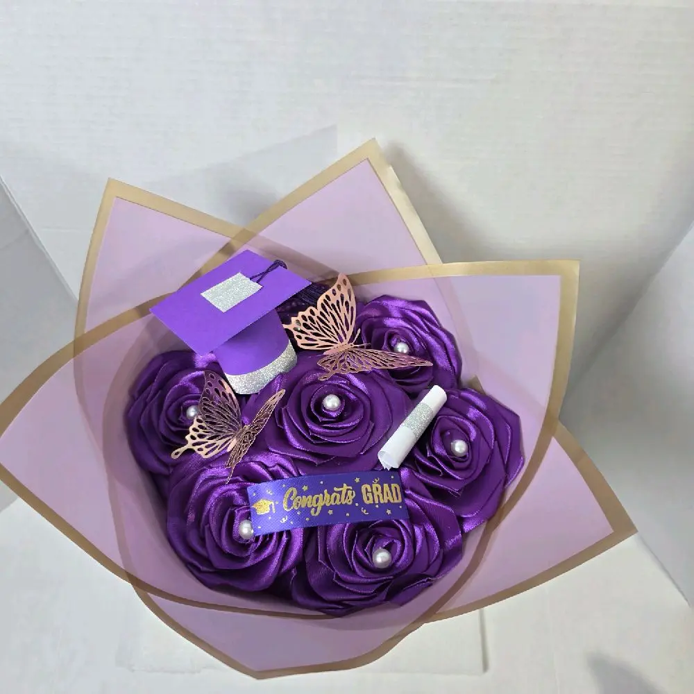 Handmade Eternal Roses Bouquet, Graduation Gift for Graduates
