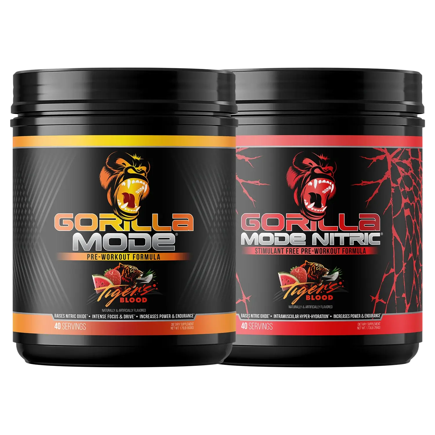 Gorilla Mind Pre-Workout Stack (Gorilla Mode + Gorilla Mode Nitric)