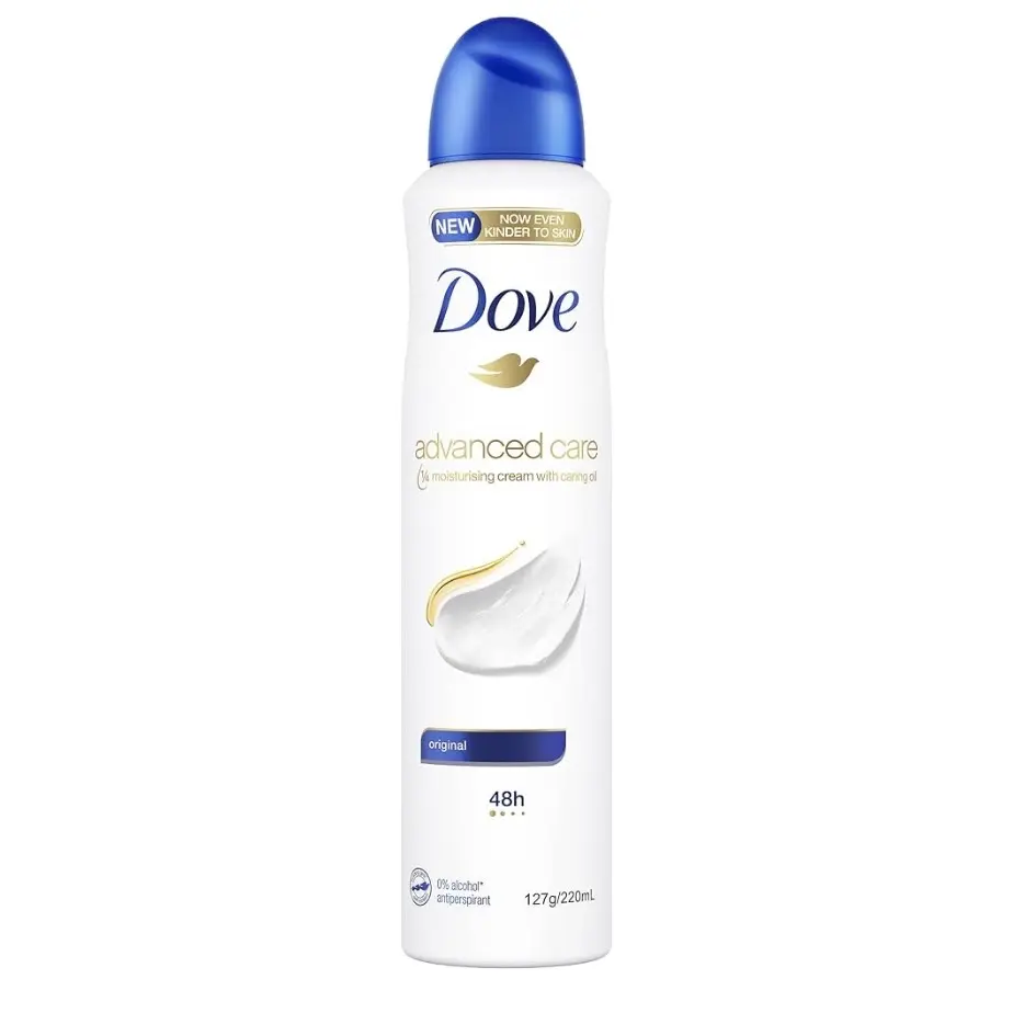 4 pack Dove spray Advanced Care Antiperspirant Aerosol Deodorant Original 150 ml 4 pack Dove spray Advanced Care Antiperspirant Aerosol Deodorant Original 150 ml
