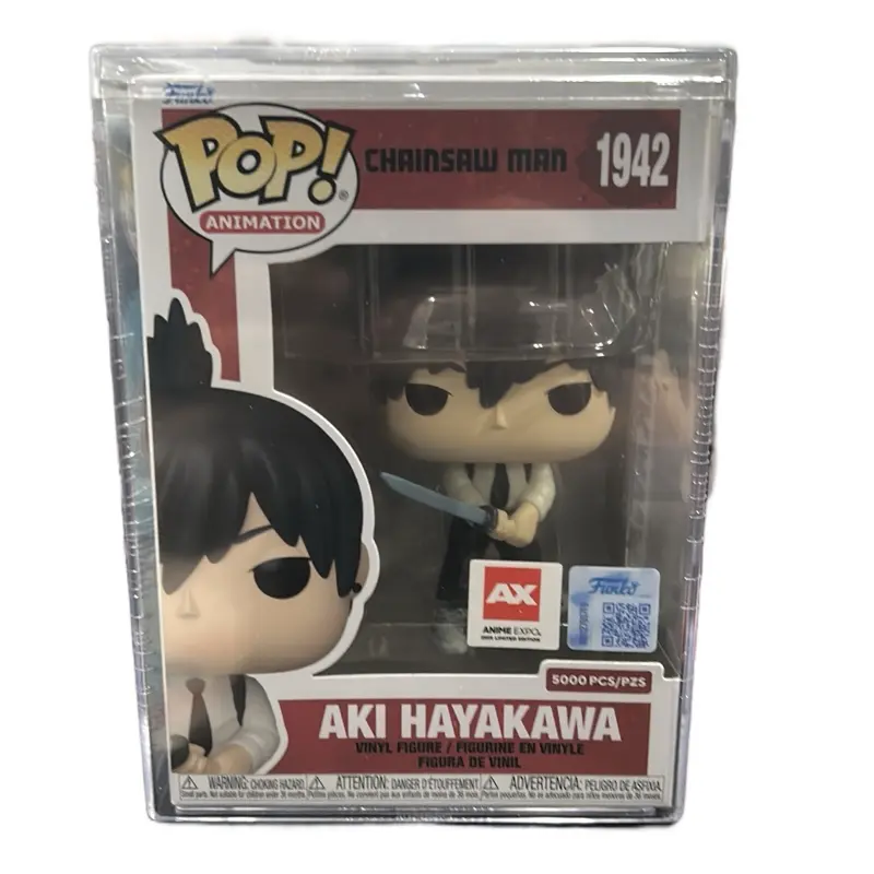Funko Pop Chainsaw Man Aki Hayakawa Collectible Figure Vinyl - Soft Vinyl Figure, Dynamic Pose TV/Movie Anime Character, Anime Expo Con Exclusive Figurine, Tv/Movie Character
