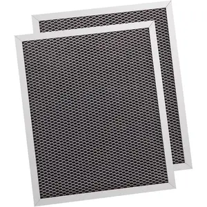 10.5" x 8.75" Range Hood Filter for Broan Nutone Range Hood Filter 41F, 97007696, S97007696, 9700568, 6105C, -removing activated charcoal mesh filter to keep kitchen air fresh(2 Pack)