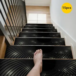 Non-Slip Stair Carpet, Step Protection Carpet, Decorative Bordered Stair Mat, Boho Runner Rug for Home Decoration & Bedroom Accessories - Suitable for Indoor, Outdoor Stairs & Multiple Scenarios