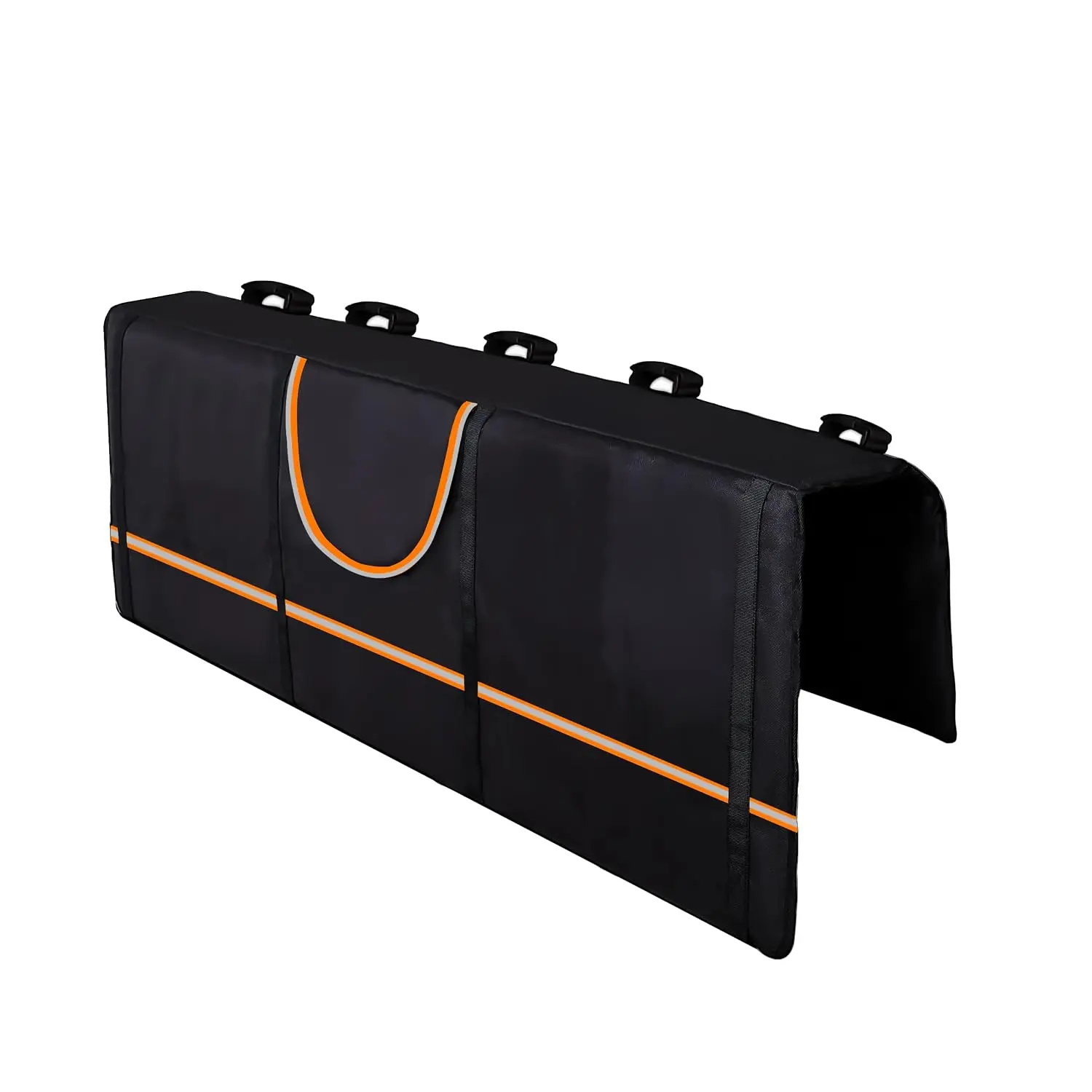 Tailgate Pad for Pickup Trucks with Tool Pockets, 52'' Wide Holds 5 Bikes