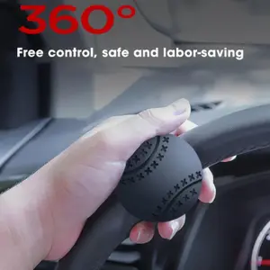 Car Steering Wheel Booster Steering Wheel Spinner Knob 360 Degree Rotation Steering Wheel Knob Ball Labor-saving One Hand Steering Booster Car Accessories