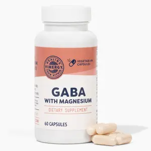 Vimergy GABA with Magnesium – Supports Nervous System Function – Promotes Relaxation – Kosher, Vegan & Gluten-Free – 60 Capsules