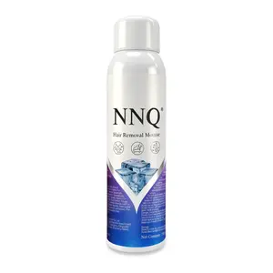 NNQ Hair Removal Mousse Spray — Provides rapid, full coverage in just 10 seconds; gentle, painless, and skin-friendly. Suitable for arms, legs, underarms, and the bikini line. No rubbing,  stinging, or ingrown hairs.