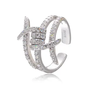 【#R286】UCCIYO Lab-Created Moissanite S925 Sterling Silver Moissanite Ring Black Ring Suitable for Men and Women Hip Hop Jewelry Gifts