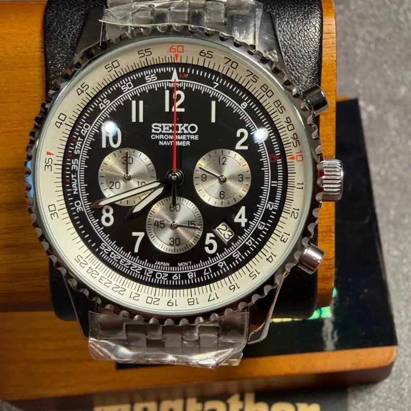 Seiko Mod Watch - Navitimer Mod