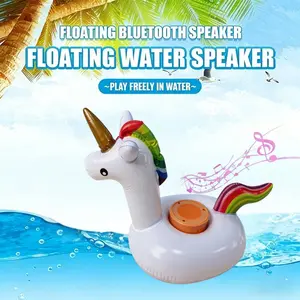 Holiday Gift IPX4 Waterproof Floating Unicorn Pool Speaker | Bluetooth Wireless, Waterproof & Portable for Pool and Beach