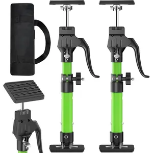 Cabinet Jack Support Pole, 15.8-23.6 Inches Steel Telescopic Quick Support Rod, Third Hand Tool Support System, Drywall Jack, Cargo Bars, 200 LB Capacity, 2-Pack