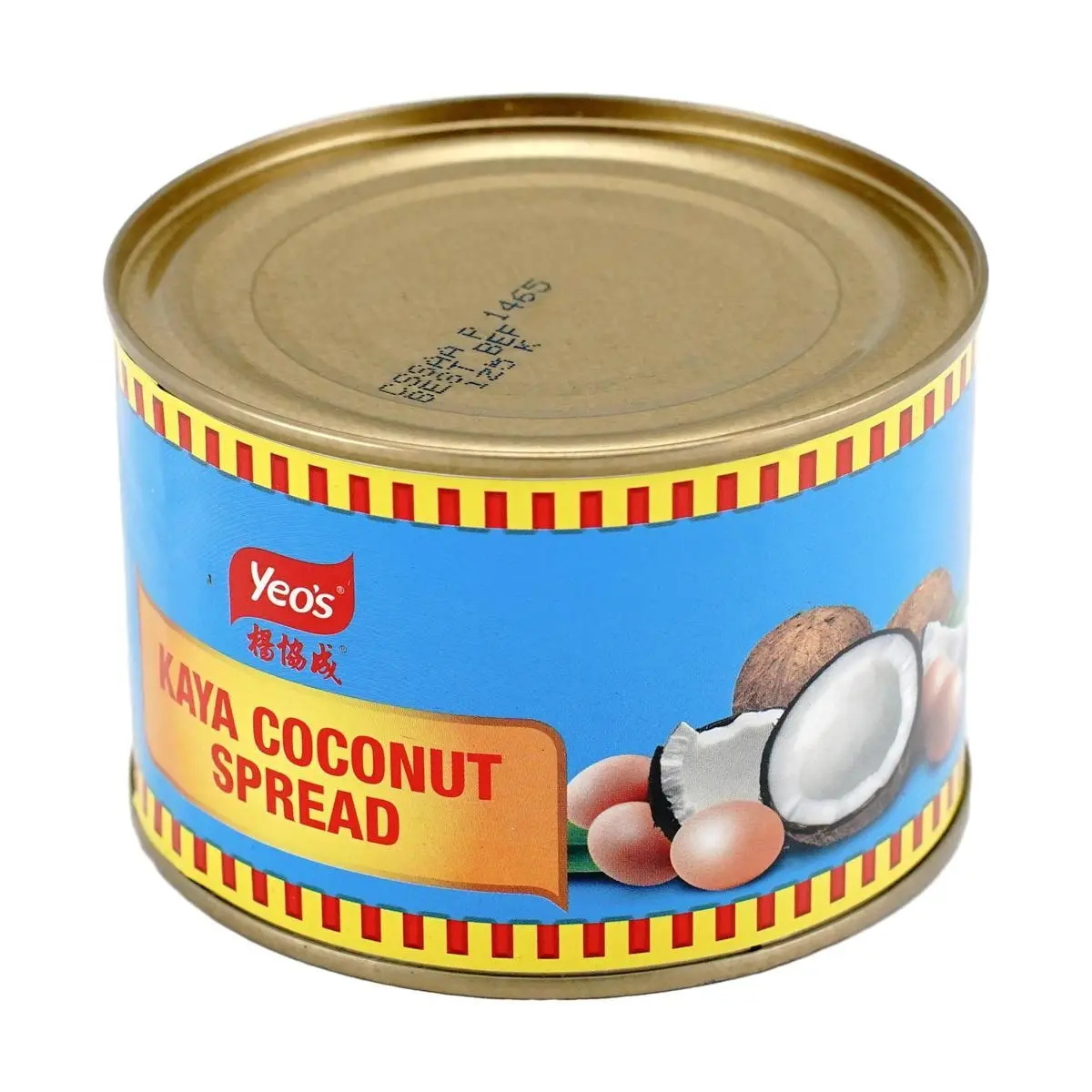 YEO'S Kaya Jam Coconut Spread - Perfect for Toast & Sandwiches, 500g Jar - Authentic Southeast Asian Flavor