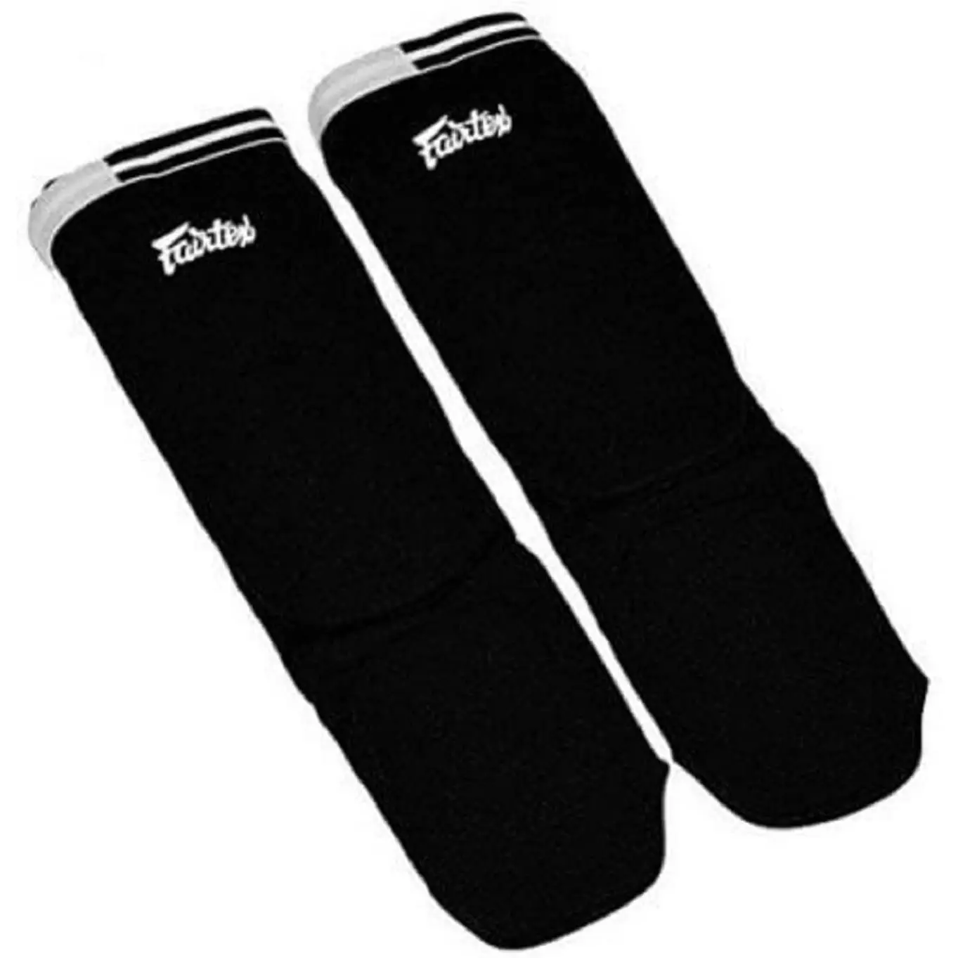 Fairtex SPE1 Padded Elastic Shinguards - Lightweight Sock-Type Protective Sleeve for Muay Thai, MMA, and Kickboxing Training, Built-In Padding Protective Gear, Martial Arts Style Protective Gear